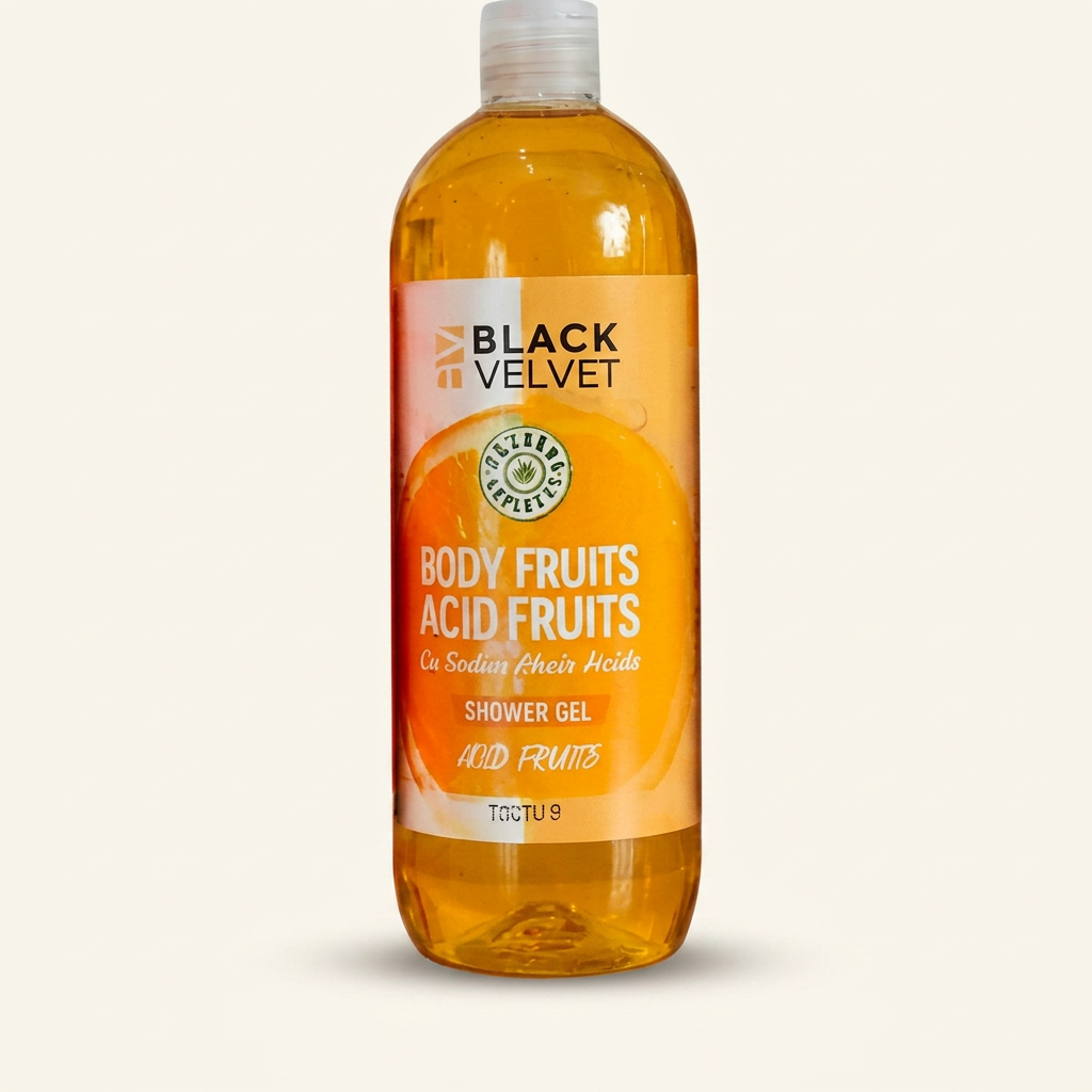 Black Velvet Shower Gel Body Fruits Acid Fruits